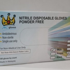 NITRILE DISPOSABLE GLOVES POWDER FREE MC GOLVES