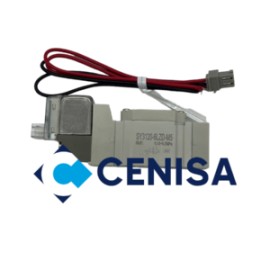 ELECTROVALVULA 5/2 SIMPLE SOLENOIDE PUERTOS M5 VOLTAJE DE 12VDC MOD SY3120-6LZD-M5