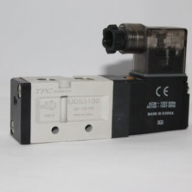 ELECTROVALVULA 5/2 SIMPLE SOL TPC UDS3130-3DZ-02 MARCA TPC PNEUMATICS