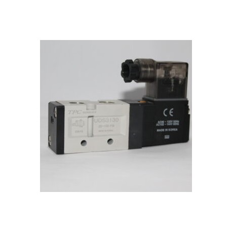 ELECTROVALVULA 5/2 SIMPLE SOL TPC UDS3130-3DZ-02 MARCA TPC PNEUMATICS