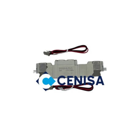 ELECTROVALVULA 5/3 DOBLE SOLENOIDE PUERTOS 1/8 CENTRO CERRADO 24 VDC MOD SY5320-5LZD-01