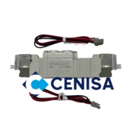 ELECTROVALVULA 5/3 DOBLE SOLENOIDE PUERTOS 1/8 CENTRO CERRADO 12 VDC MOD SY5320-6LZD-01