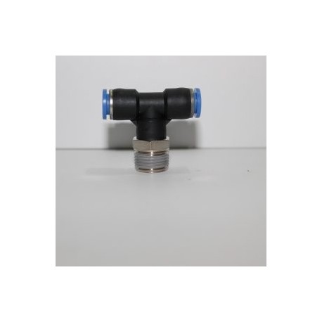 CONECTOR TEE DE 1/4 MANG A ROSCA 3/8 NPT