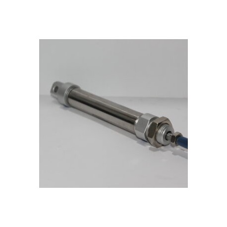 CILINDRO NEUMATICO DOBLE ACCION ISO 6432 EMBOLO 12MM CARRERA 25MM